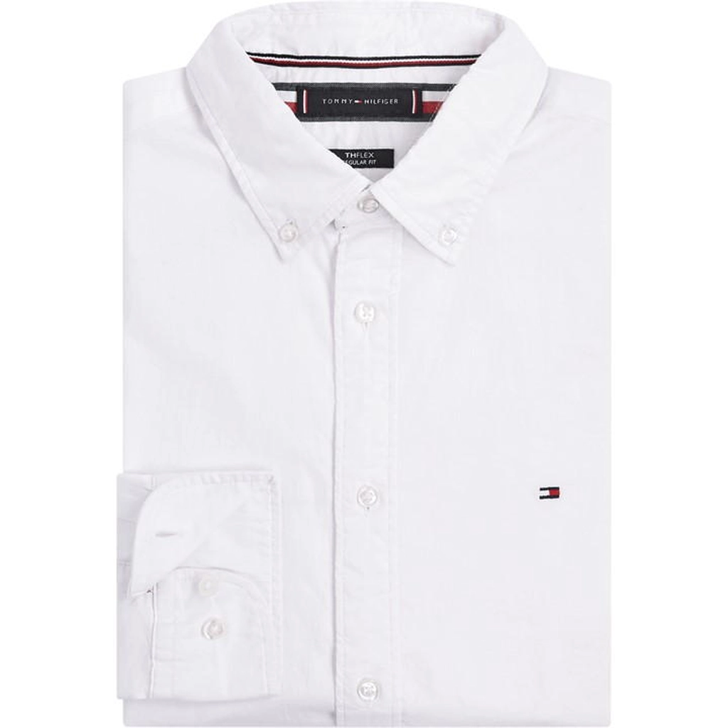 Tommy Hilfiger Core 1985 Long Sleeve Oxford Shirt - White